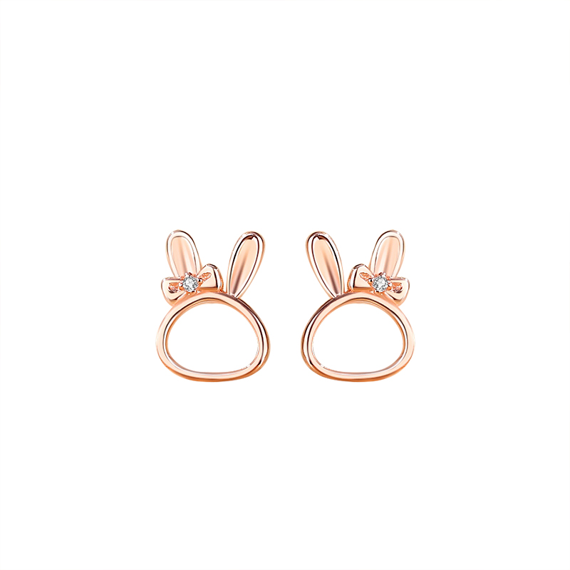 大展宏兔耳钉(兔年吉祥物)