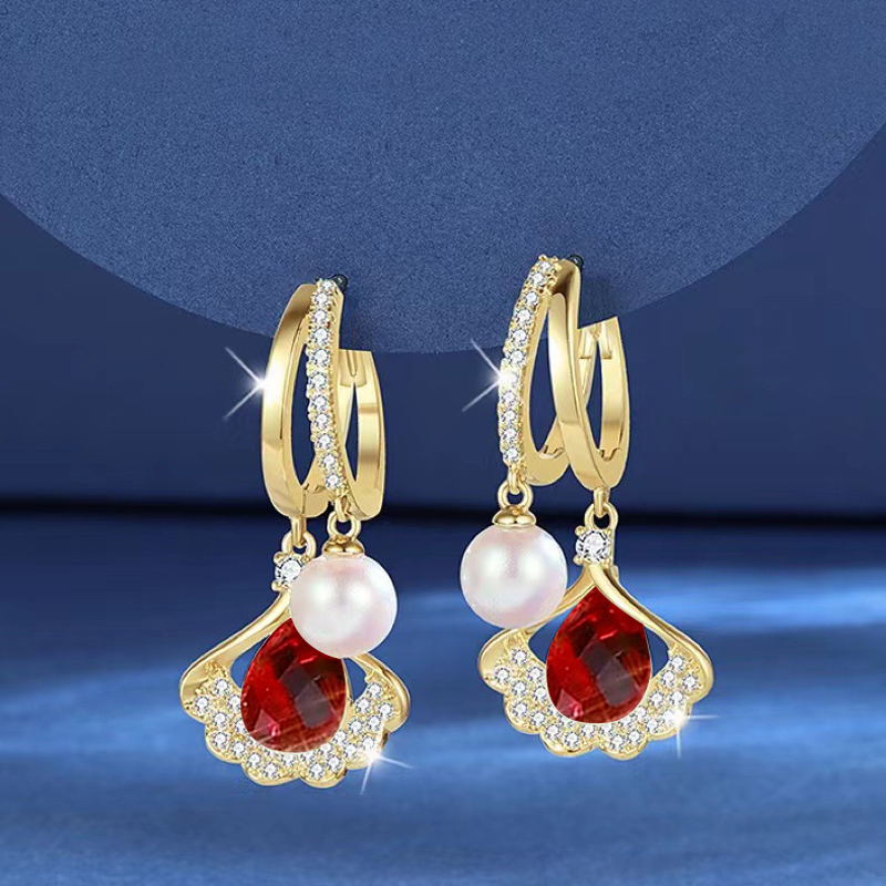 银杏叶耳钉Cmierf Kuect  （中国CK）