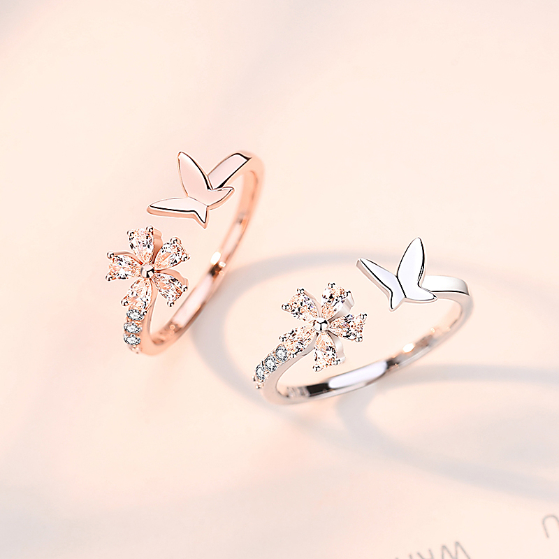 Cmierf Kuect  （中国CK）繁花蝴蝶戒指