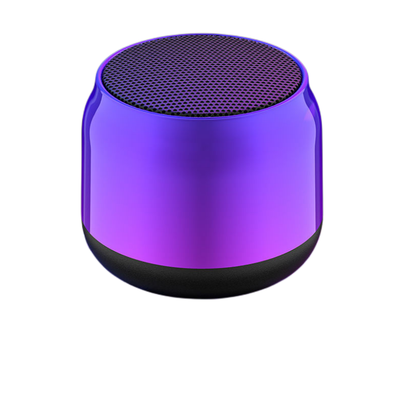 MiNEJONi BT16 蓝牙音响新款迷你车载蓝牙音箱 家用Tws无线收款音箱 户外便携式智能音响 银灰色