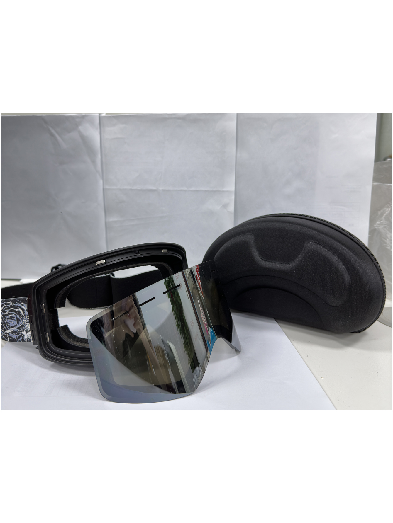 OBAOLAY Ski Glasses With Double Anti-fog Replaceable Lens Adjustable Snow For Sport Goggles Custom Magnetic Eyewear