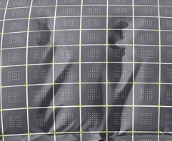 羊绒大斜文印花布料xy-605灰