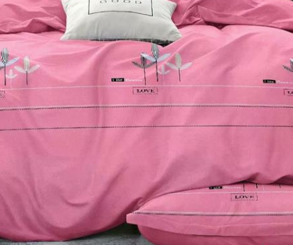 羊绒大斜文印花布料a-5925粉