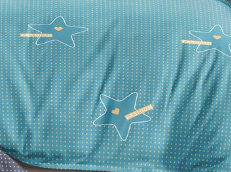 羊绒大斜文印花布料sx-1631兰