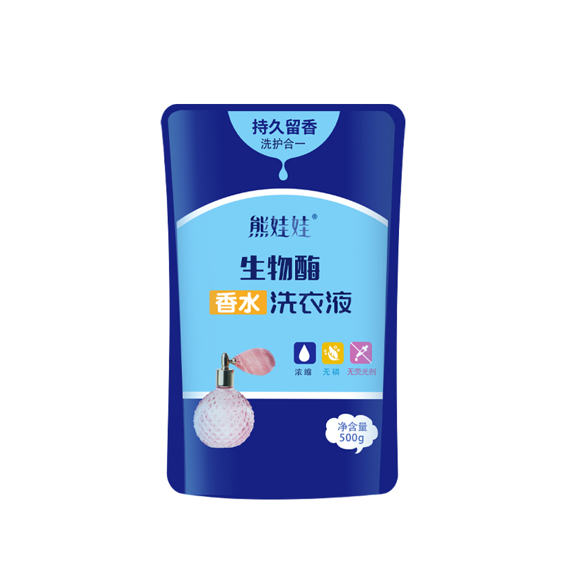 熊娃娃香水洗衣液香味持久留香整箱批家用实惠补充装深层洁净