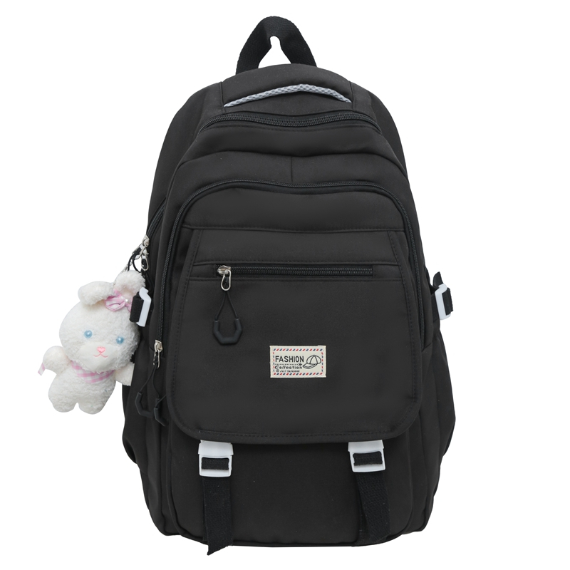 Leap Road Colored Horizontal Zipper Small Label Rabbit Backpack