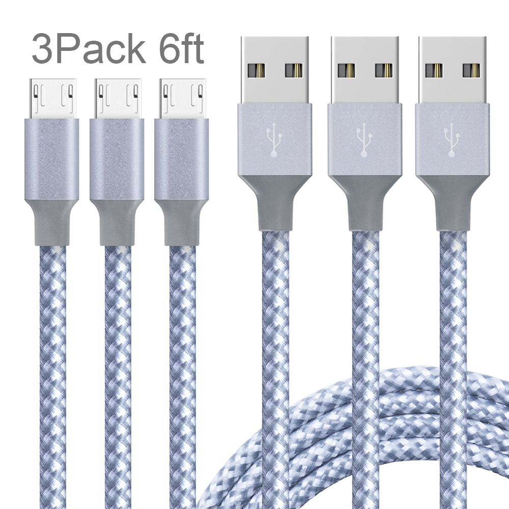 Android nylon material fast charging data cable