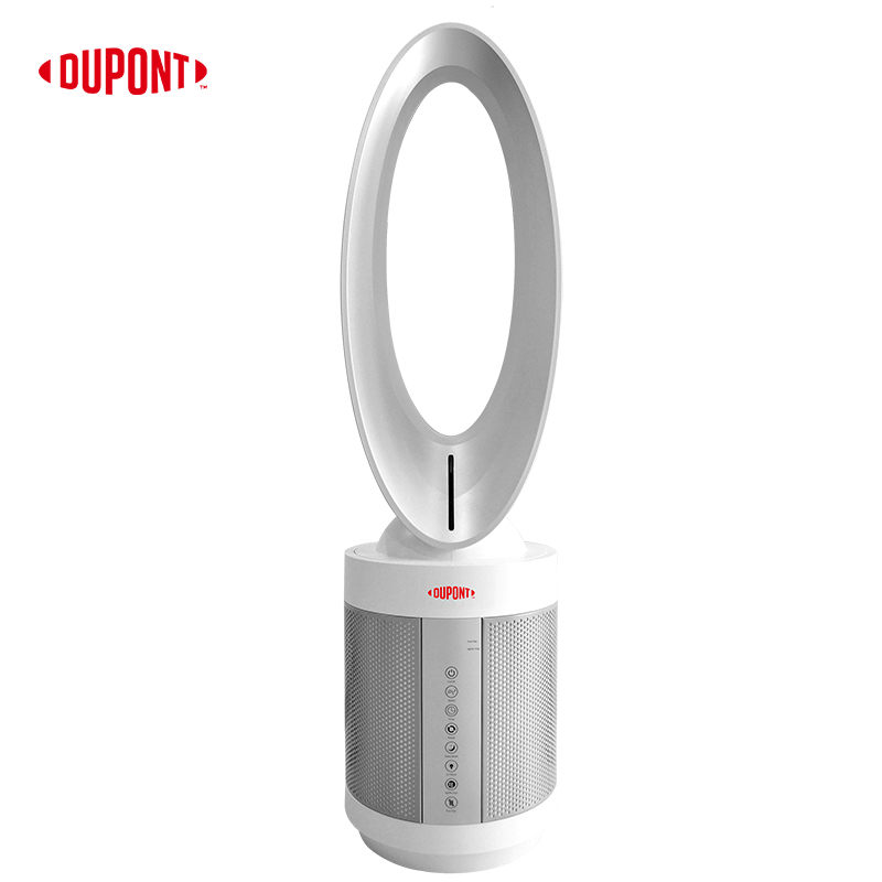 杜邦（DUPONT）空气净化器 多功能无叶净化风扇 家用办公立式自然凉风 离子净化除菌 轻音低噪摇头省电 全屋循环净化KKJ005-F100F