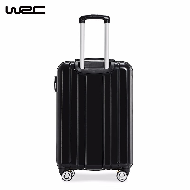 WRC旅行箱万向轮拉杆箱行李箱女男密码箱包 W-J30888 黑 白色 20寸
