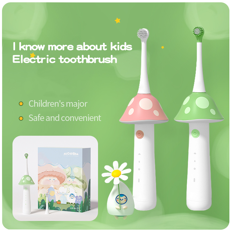 Cartoon Electric USB Rechargeable Children's Electronic Toothbrush Set Kid Sonic Electric Toothbrush