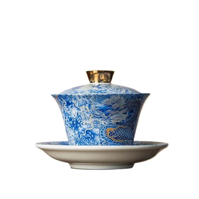 茶具套装家用客厅简约办公室会客盖碗茶杯