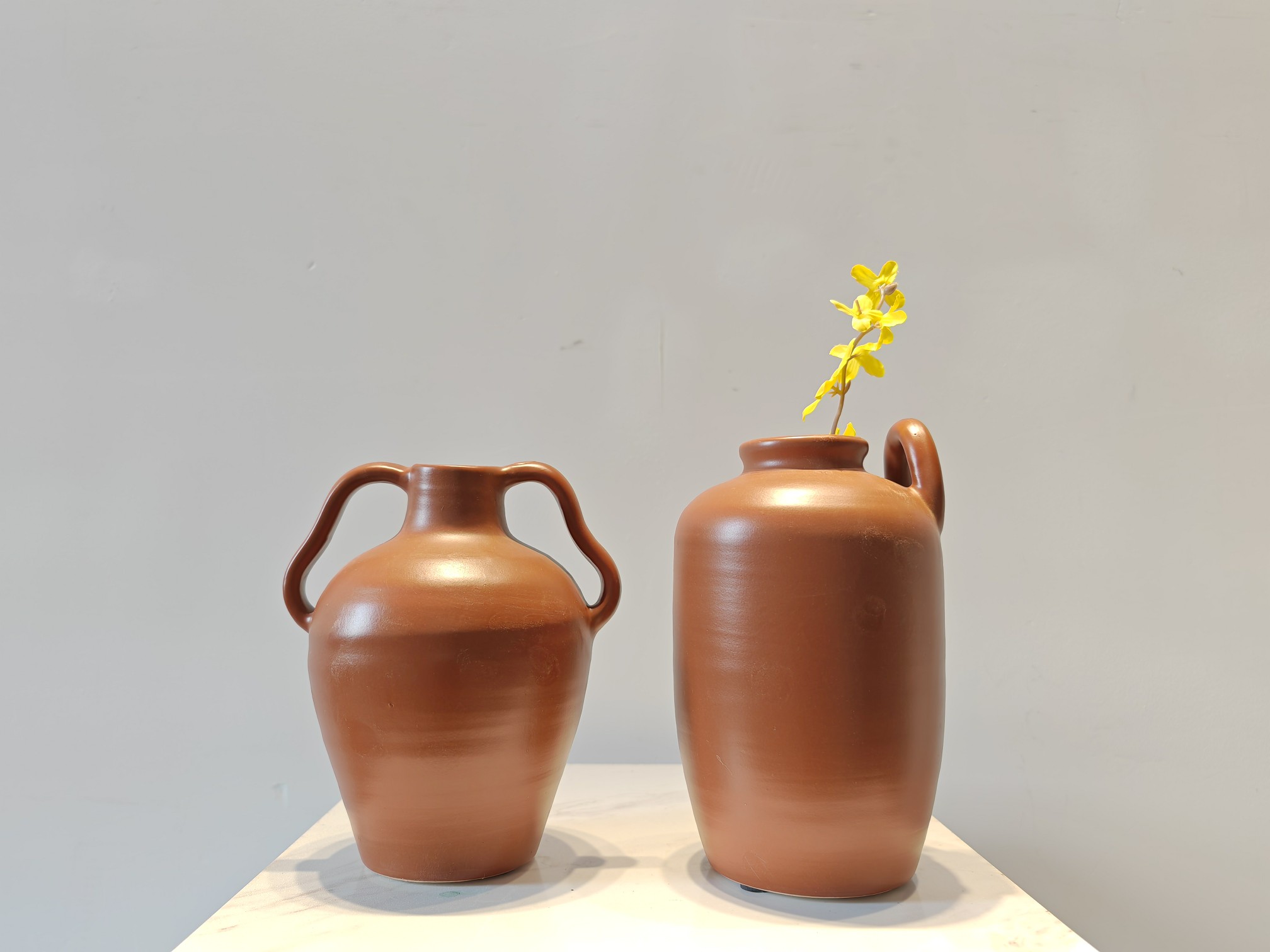 Creative Co-op 美国王氏 旗下可立特家居饰品 复古风陶瓷裂纹工艺花瓶摆件