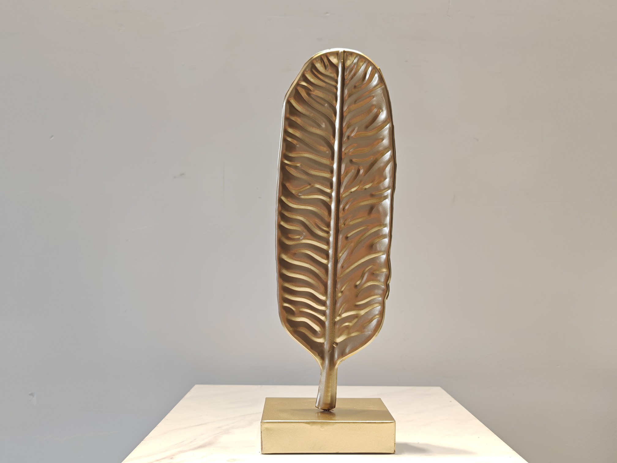 Creative Co-op 美国王氏 旗下可立特家居饰品 铁艺描金创意树叶玄关轻奢摆件