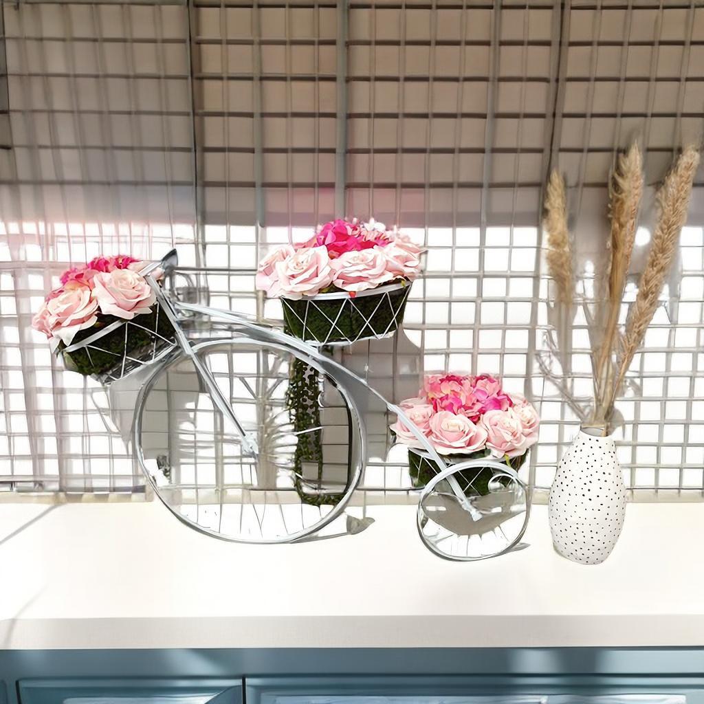 D.U.S.A杜莎 顶尖美式家居饰品 自行车花篮摆件 ，田园风格