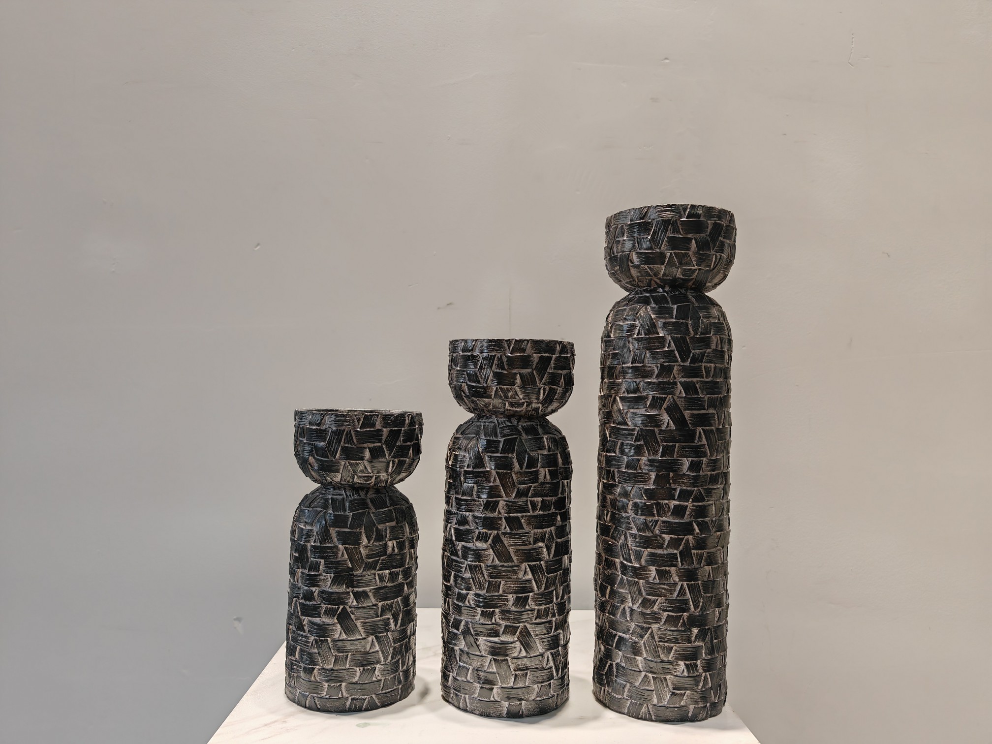 Creative Co-op 美国王氏 旗下可立特家居饰品 木质烛台摆件/尺寸35*10cm