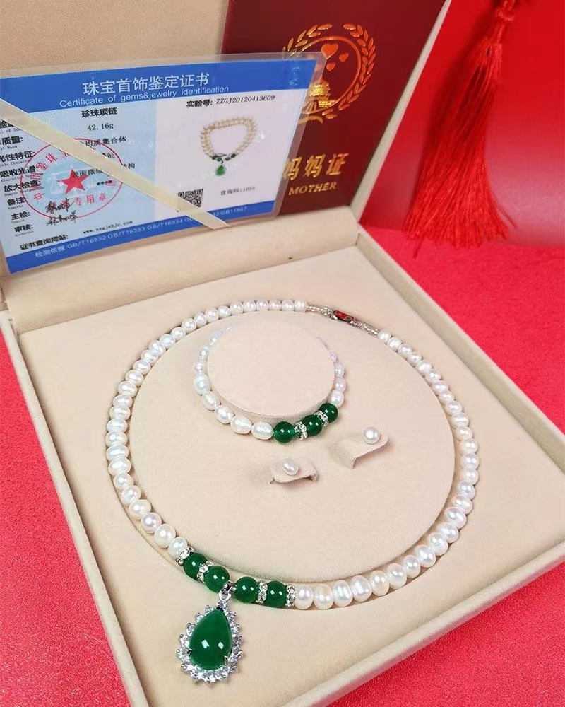 水珍珠项链女轻奢小众高级感颈链送妈妈款生日礼物实用首饰礼盒