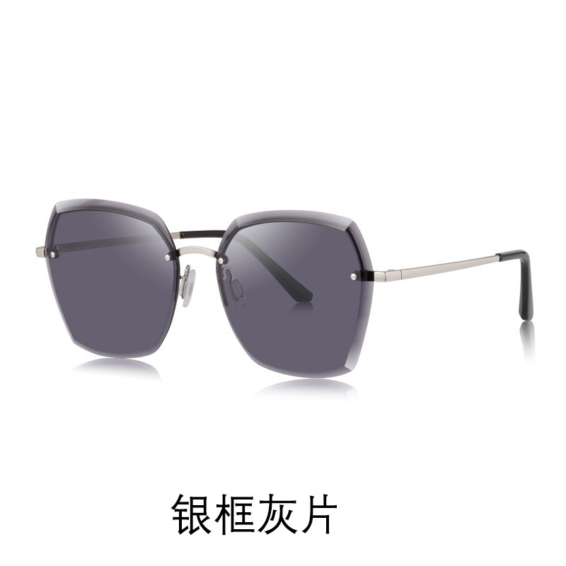 骊佳切边太阳镜高清墨镜7095