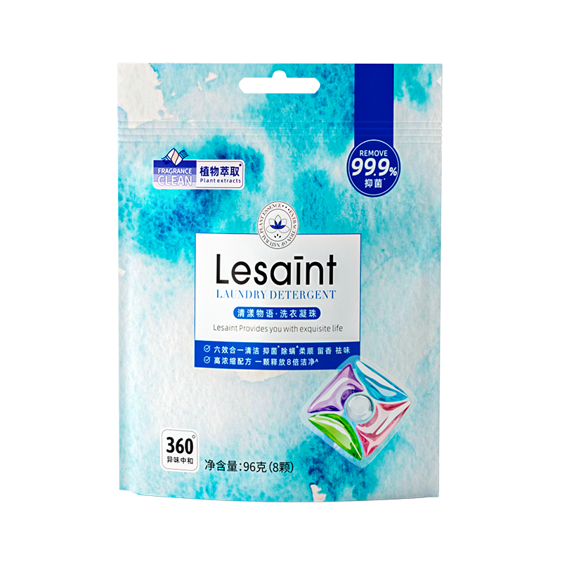 乐仙町洗衣凝珠袋装12g*8颗/袋 （袋装凝珠） LES-230031乐仙町洗衣凝珠袋装