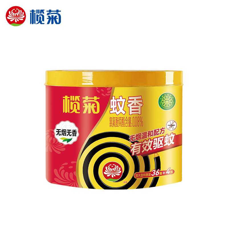 榄菊蚊香加大盘40单圈/筒 无烟型