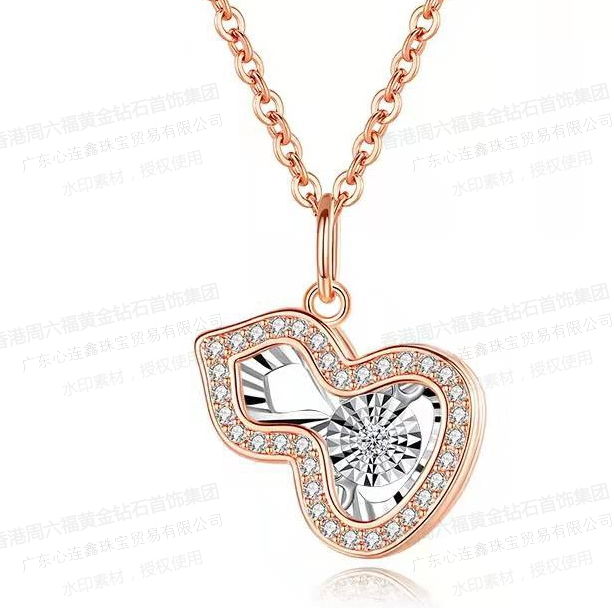 香港周六福镶钻系列-灵动葫芦