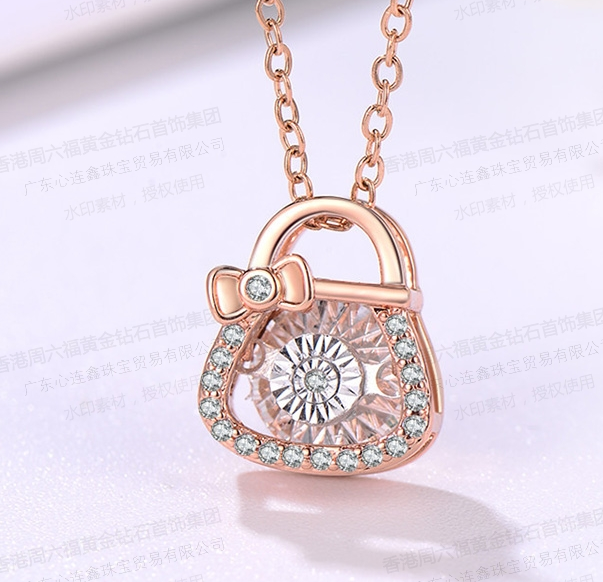 香港周六福镶钻系列-灵动钱袋