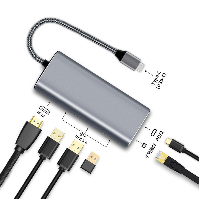 Type C扩展坞usb-c拓展坞带网线网口雷电3转hdmi任天堂ns转换器4K