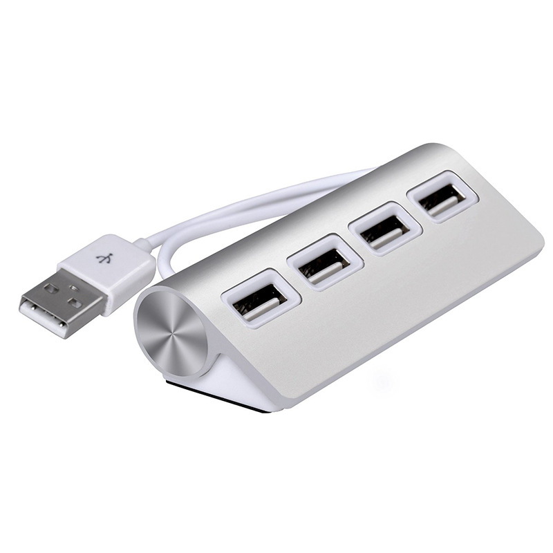 usb2.0HUB集线器USB分线器扩展器一分四笔记本电脑连接器铝合金p