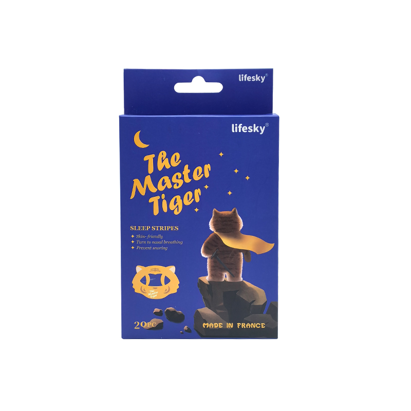 法国lifesky老虎大师口呼吸矫正贴闭嘴神器防张嘴巴封口贴闭口嘴唇贴闭合儿童20片/盒