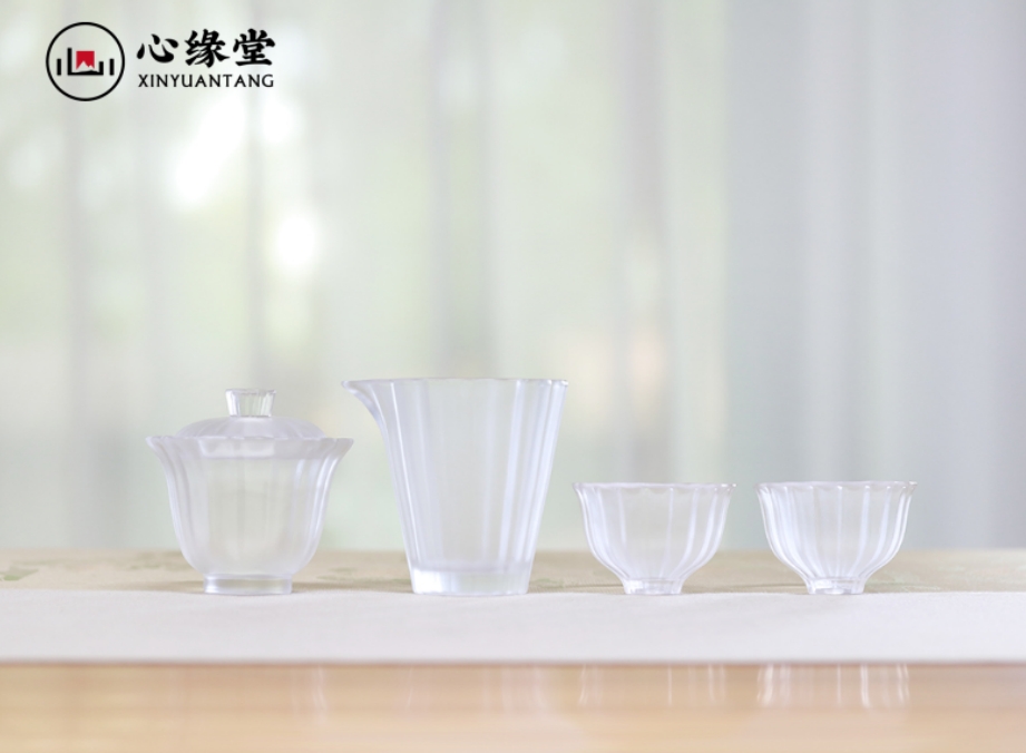 心缘堂闲梦江南系列透色琉璃茶杯套装