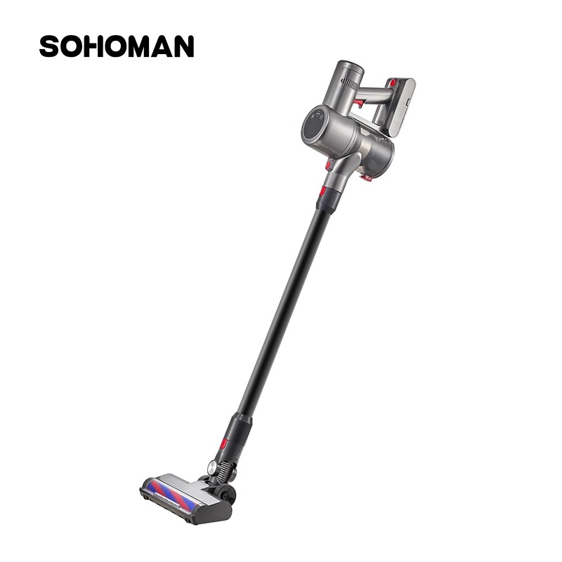 索哈曼（SOHOMAN） V22吸尘器无线手持家用毛发不缠绕大吸力小型吸擦手持无线吸尘器 除螨 宠物 V22 灰色
