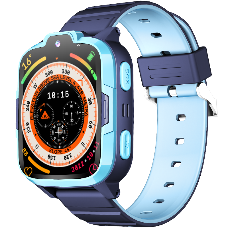 engue恩谷儿童智能电话手表手机 4G三网通 可视频 男女孩防水GPS定位移动联通百科问答学习手表 4GT25