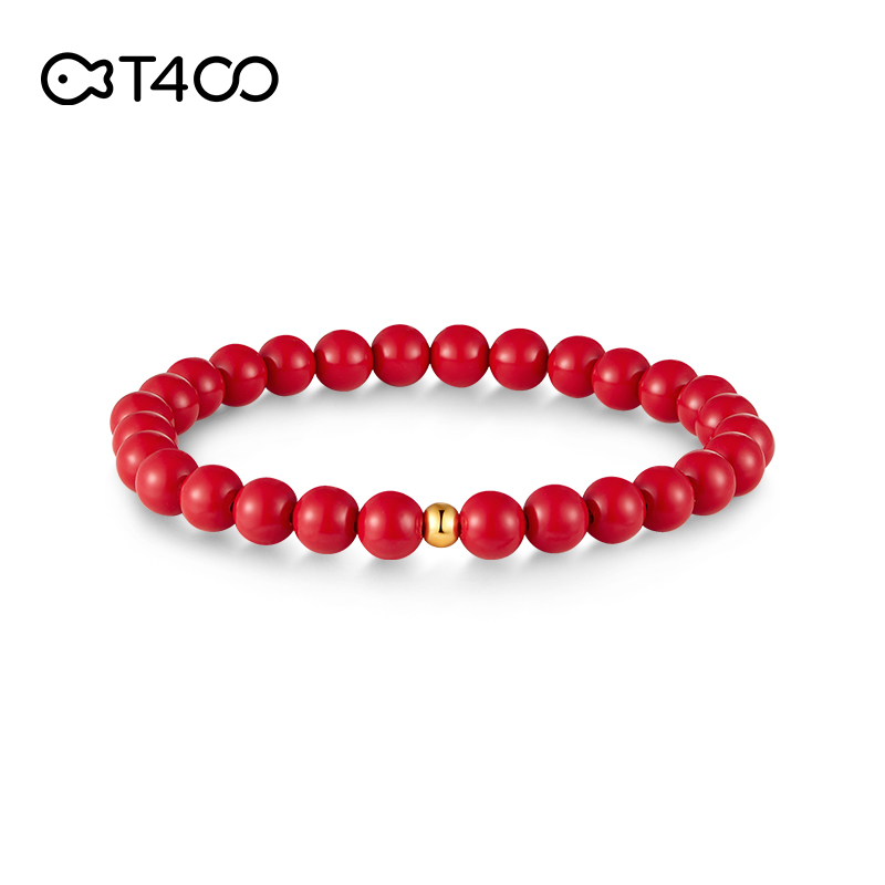T400朱砂痣999足金转运珠手链甜美显白招好运送闺蜜手串30468
