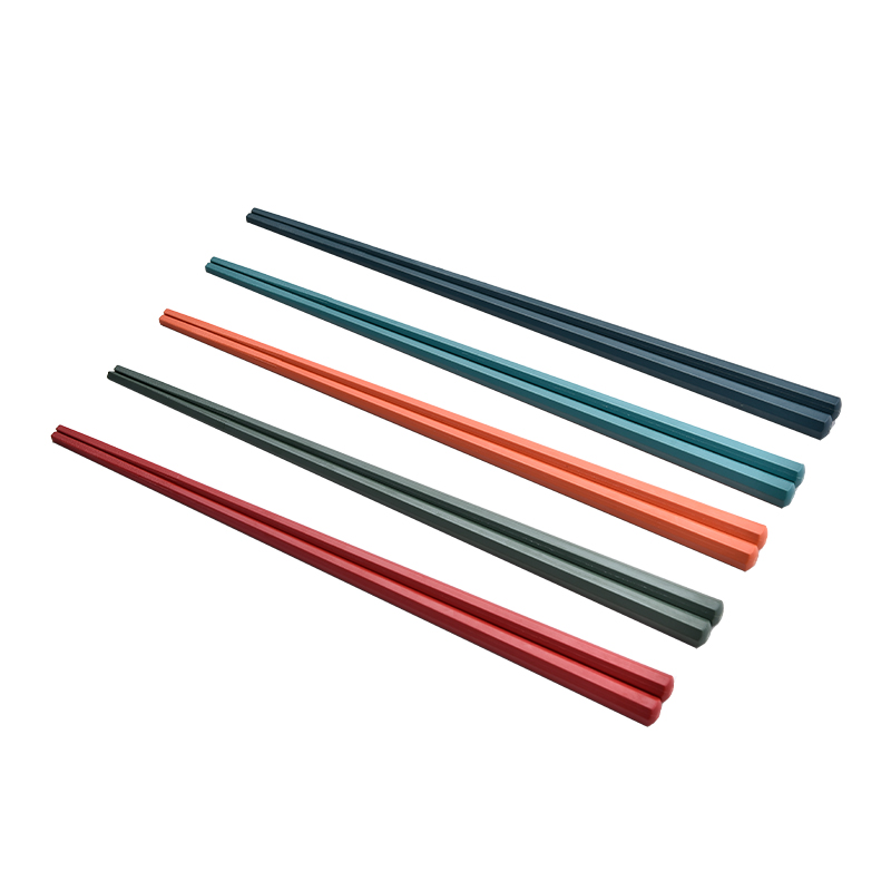 欧派炫彩抗菌合金筷（5双装）OP3KZ27