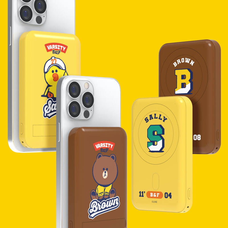 LINE FRIENDS 校队系列磁吸无线充移动电源10000mAh