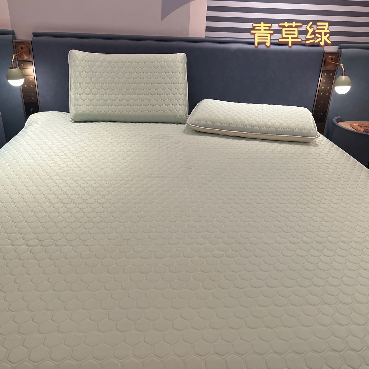 夏季高端加厚乳胶凉席三件套