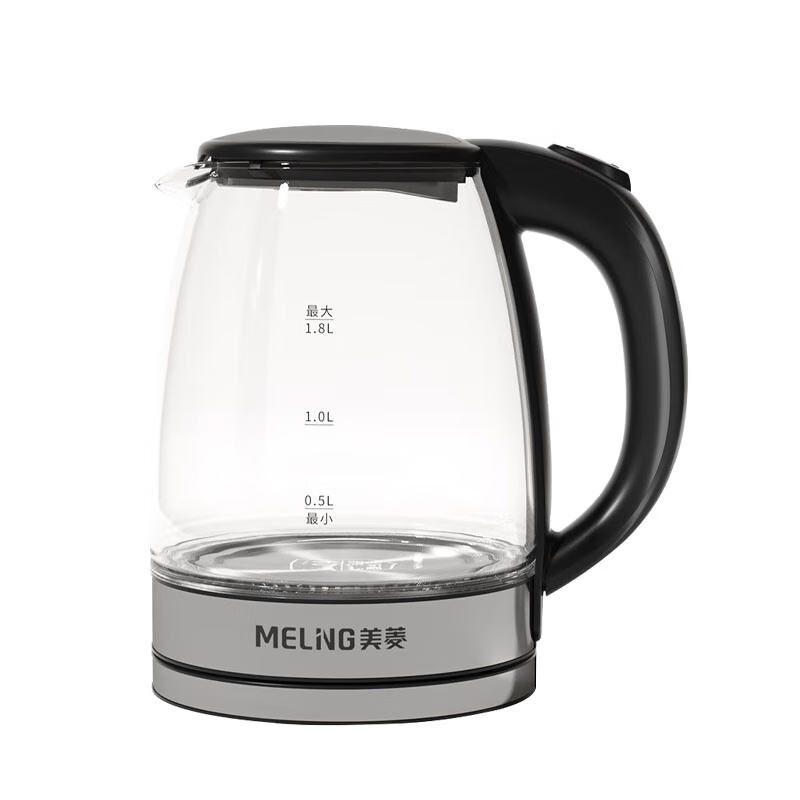 美菱1.8L大容量高硼硅玻璃电热水壶 MT-LC1811