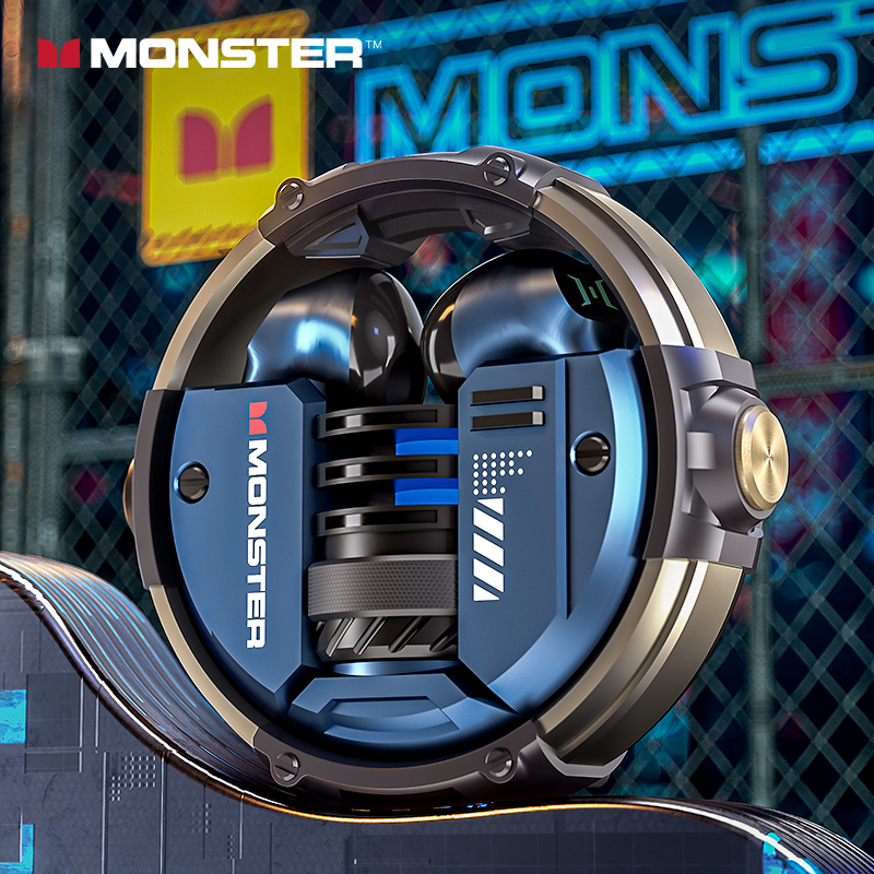 魔声（Monster）XKT10蓝牙耳机无线高清降噪低延迟游戏电竞半入耳式运动跑步