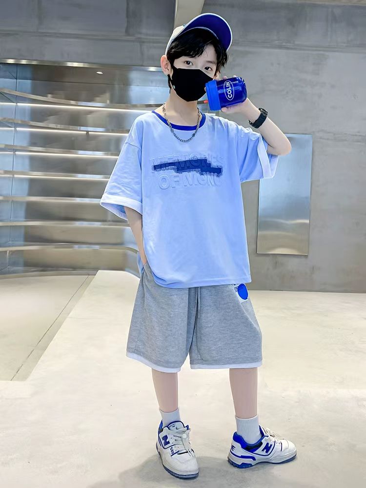 豆依童潮流休闲套装酷帅中大童套装
