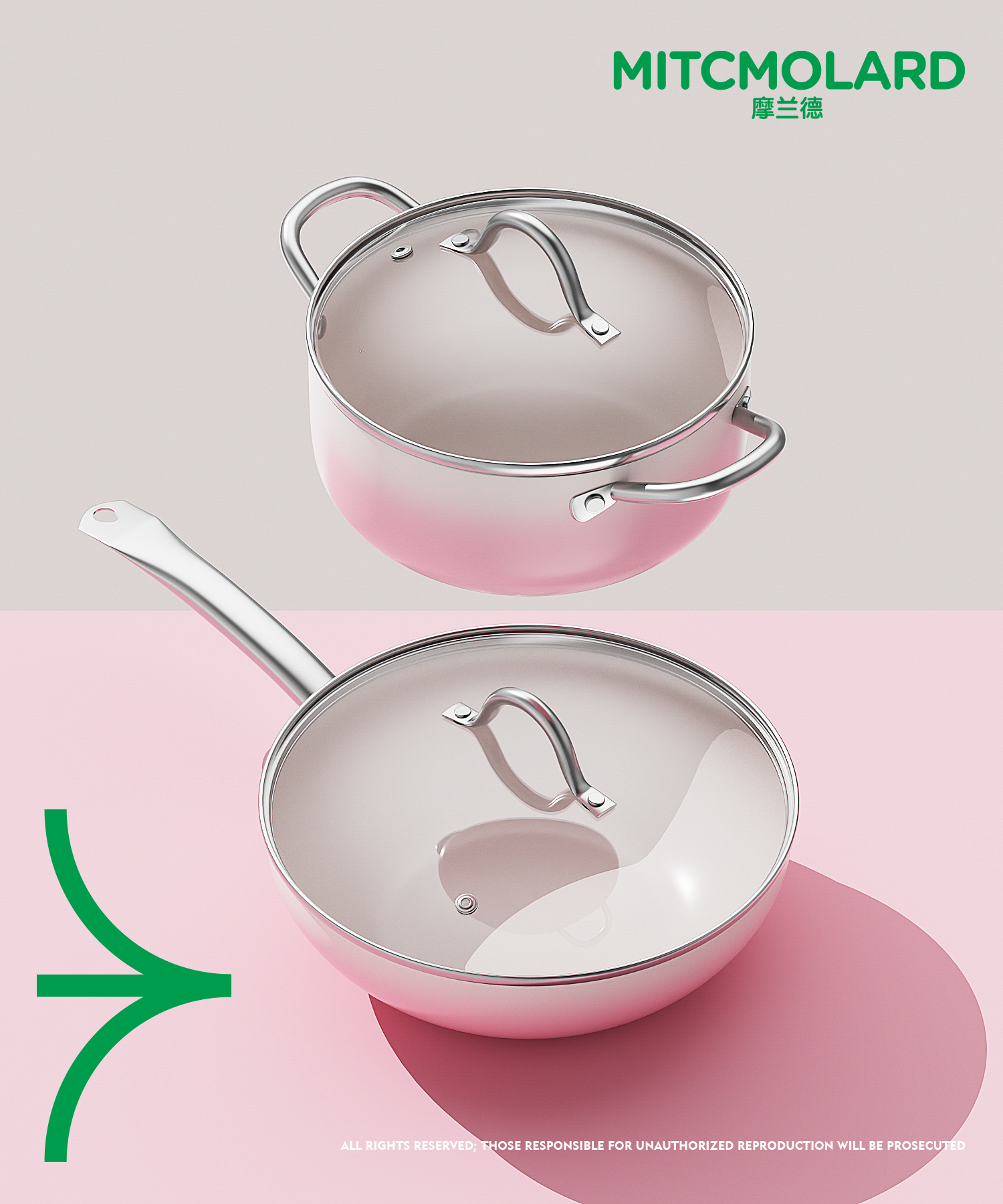 摩兰德朵朵开-美食料理炖炒套装锅