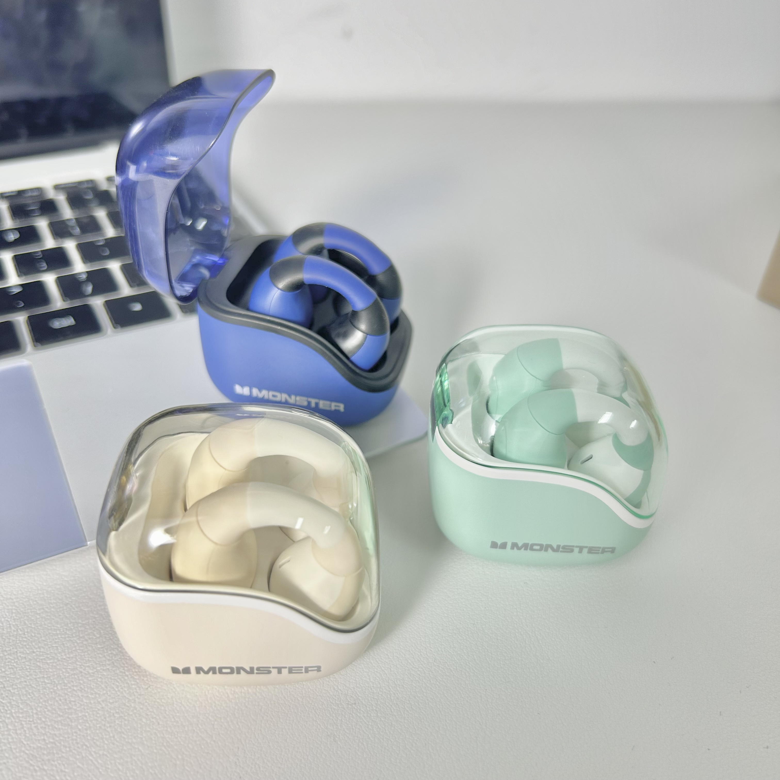 MONSTER魔声气传导蓝牙耳机Xkt29夹耳式耳机