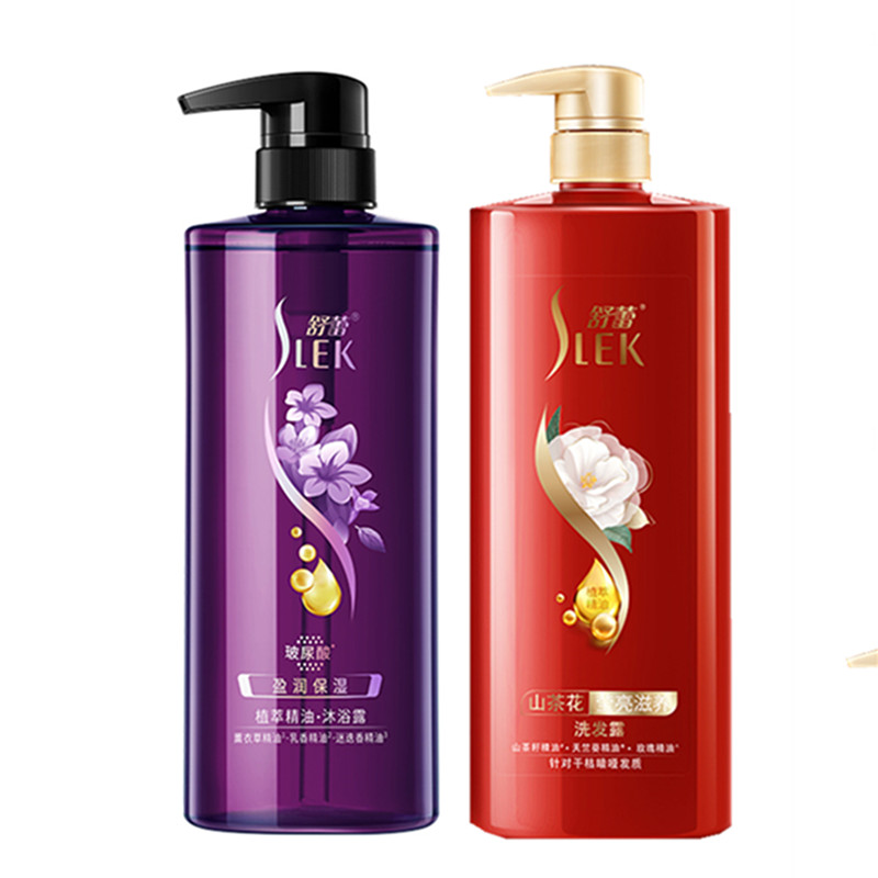 【精油滋养保湿】舒蕾山茶花莹亮滋养洗发露500ml*1+舒蕾盈润保湿植萃精油沐浴露500ml*1
