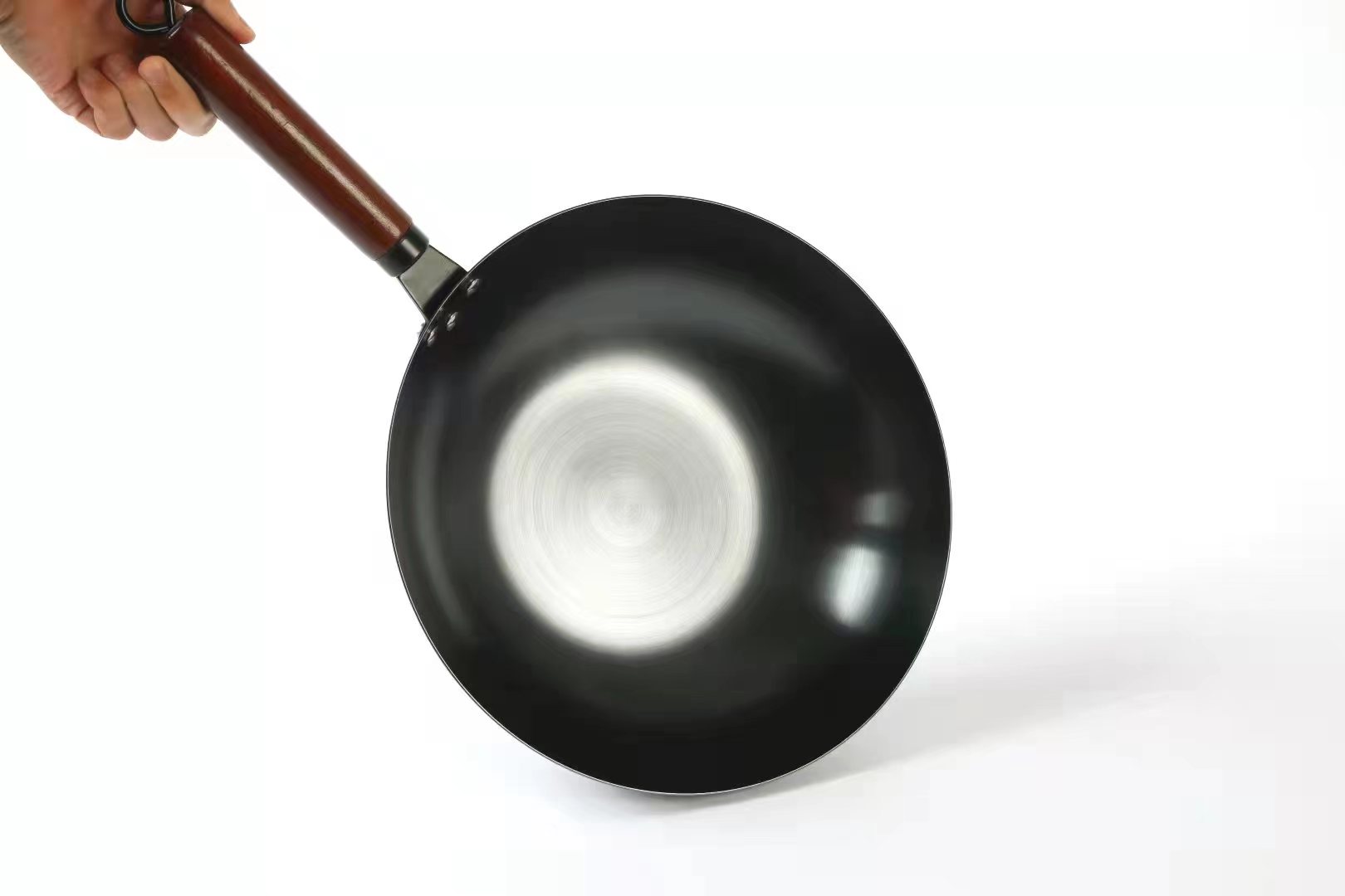 釜美达烹饪锅具精铁炒锅32cm