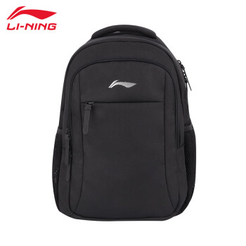 李宁（LI-NING）2024运动时尚中性背包 ABSU263-1 黑色