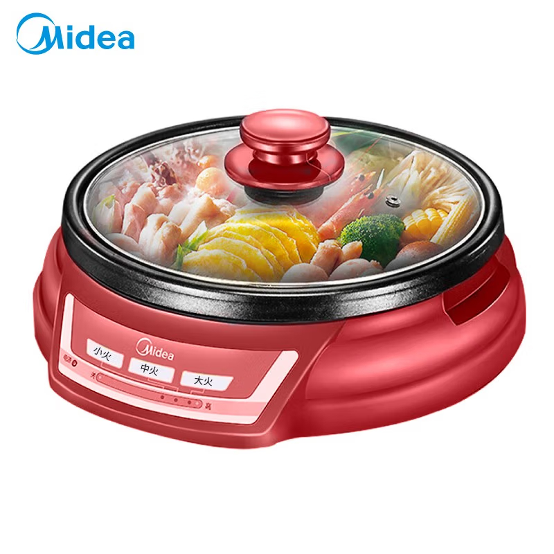 美的电火锅3.5L多用途锅多功能家用电煮锅MR-FK130S