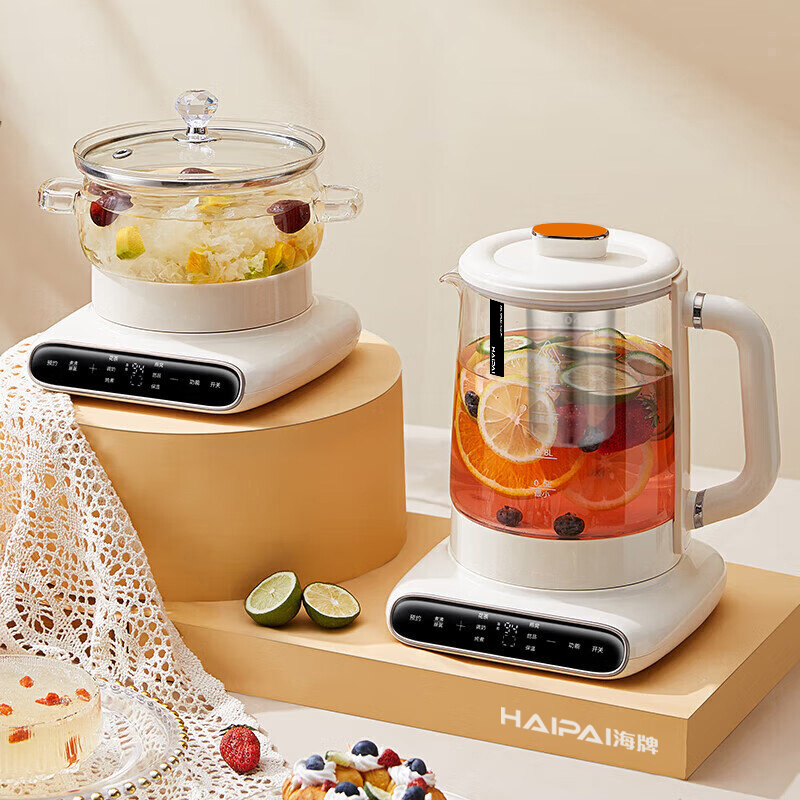 海牌HP-Y15E 养生壶套装二合一小型炖煮壶家用多功能烧水壶办公室加厚陶瓷