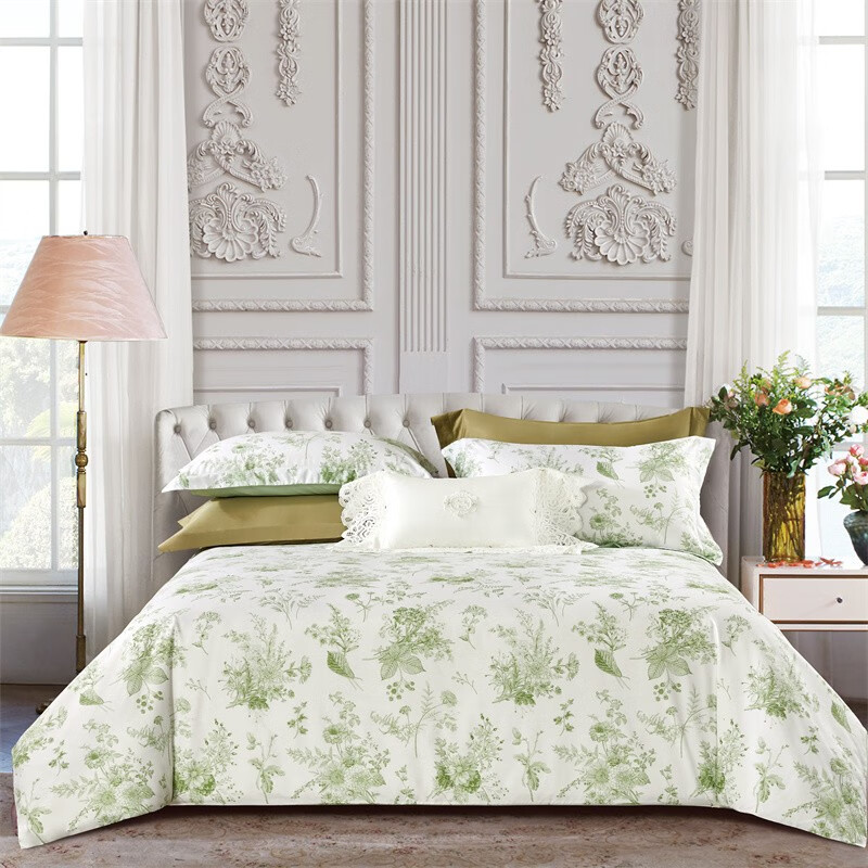 怡莲云朵棉四件套YL-JT01清雅花语200*230CM