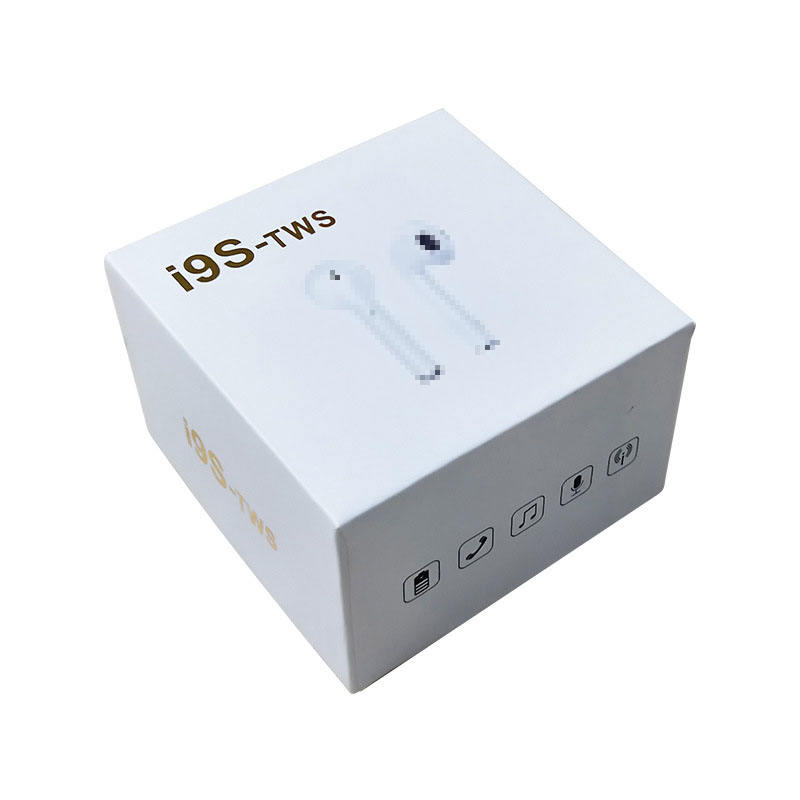 i9s Wireless Earbud Mini Cool Design Headphone with Charger Case Hook for mobile