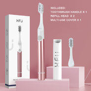 Battery Electric Toothbrush with 2 Brush Heads Travel Electric Toothbrush XF21