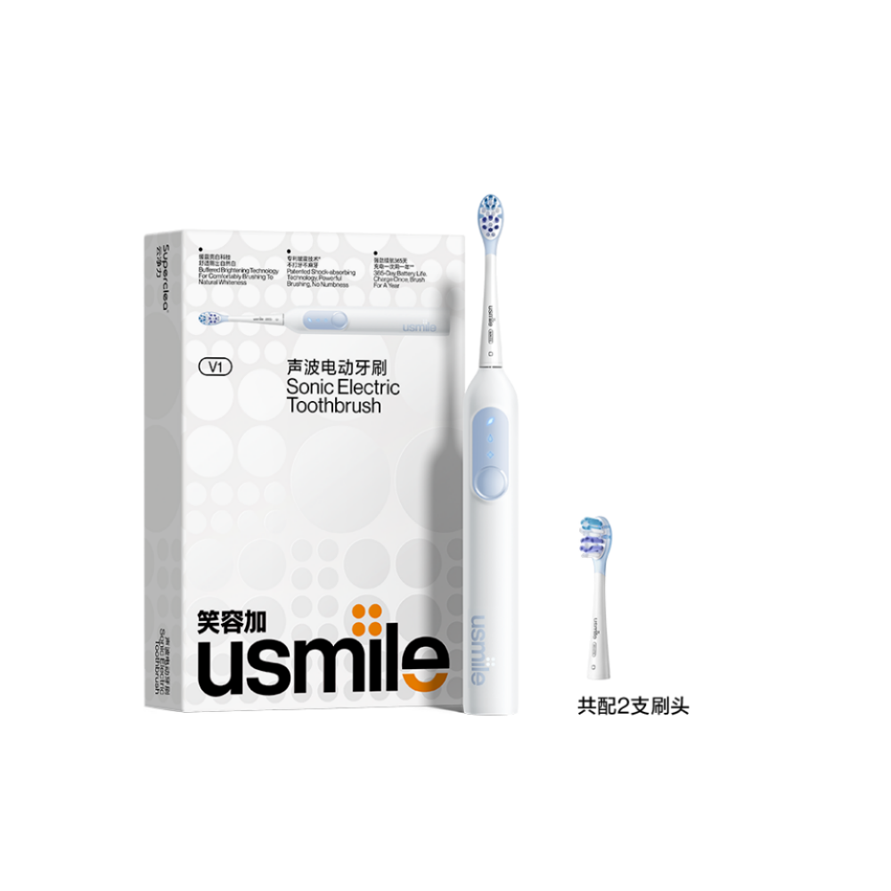 usmile/笑容加 电动牙刷 成人牙刷深层清洁专业清洁 V1漫山白