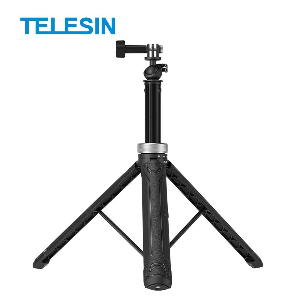 Telesin 1.5m selfie stick 360 rotating ball head mount Aluminum Universal shaft for Go Pro  DJI  Insta360 